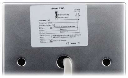 Tastatură control acces + RFID 125 kHz IP68 ZS43 Vidos standalone