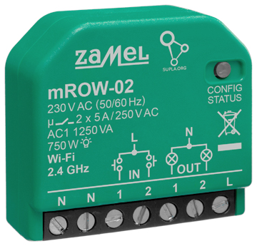 INTELIGENTNY PRZE CZNIK M ROW 02 Wi Fi SUPLA 230 V AC ZAMEL